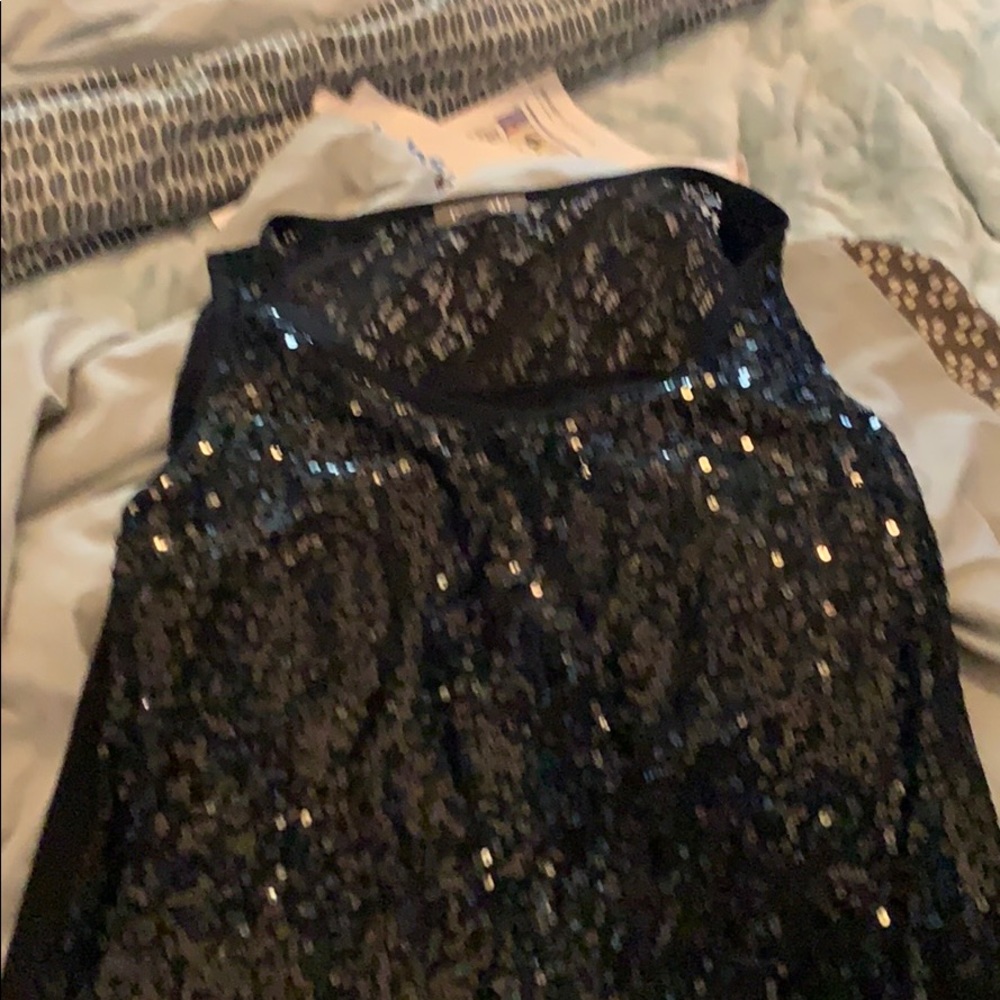 Sequin and lace back blouse for a nice night out!